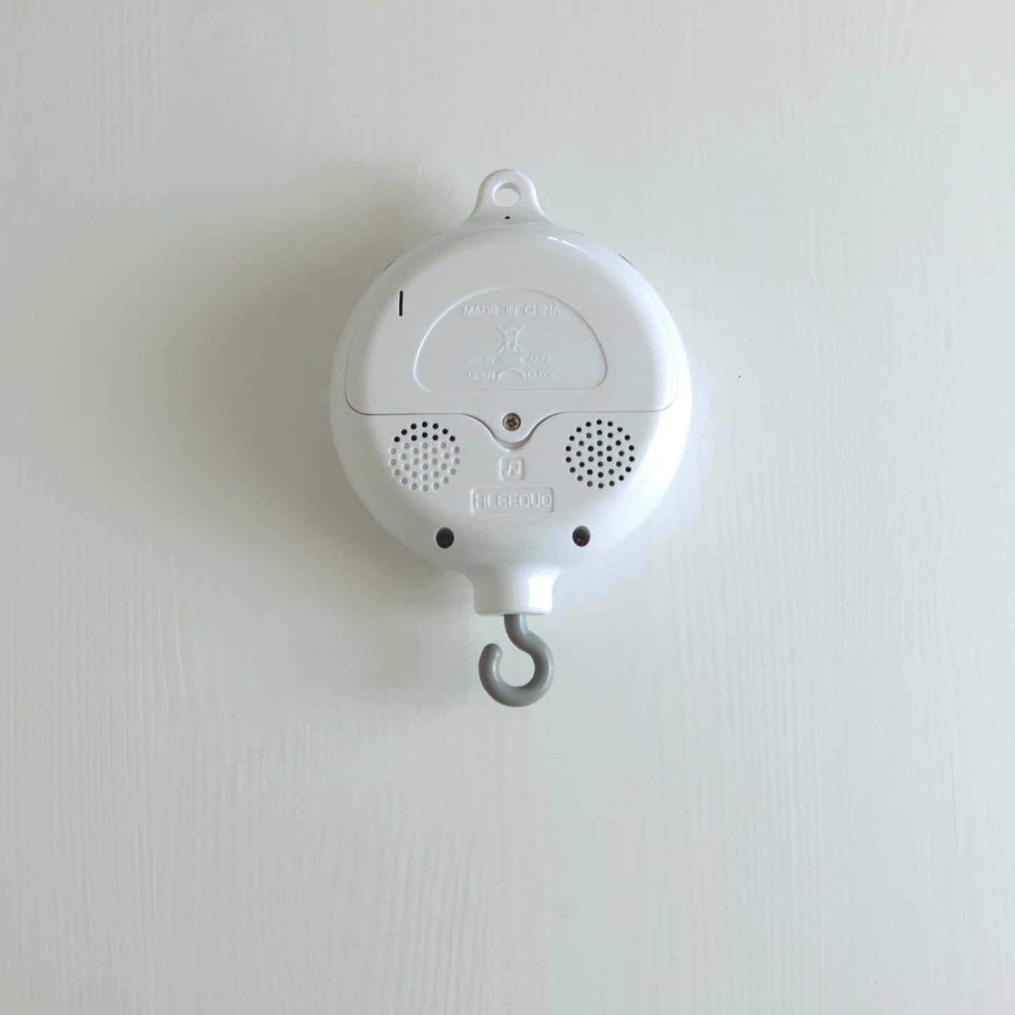 Boîtier musical blanc universel pour mobile de bébé, de forme ronde
