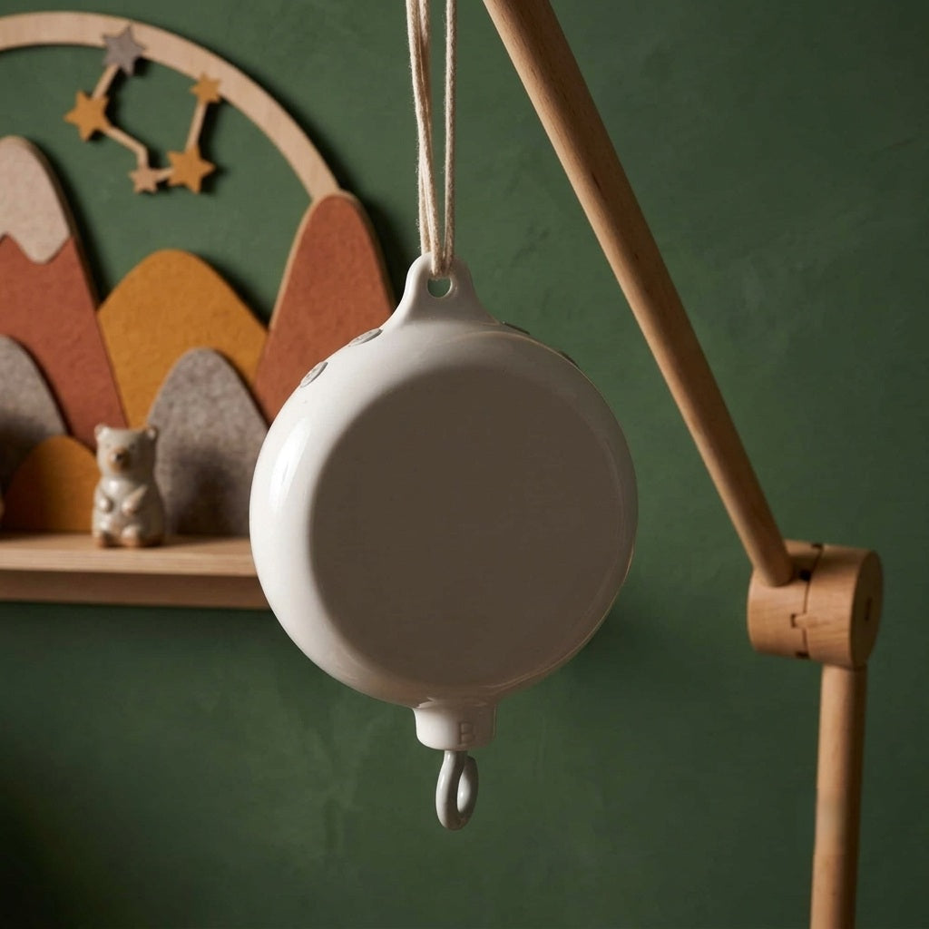Boîte à Musique Blanche pour Mobile Bébé