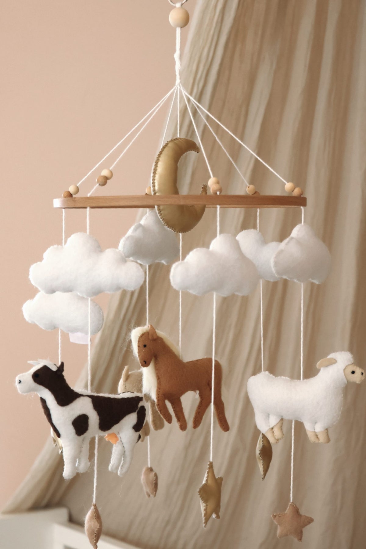 Handmade Cattle babymobile-6