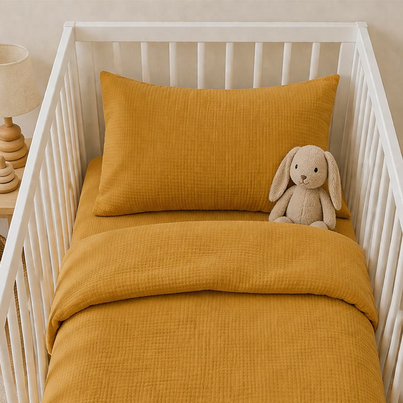 Taie d'oreiller en coton biologique honey