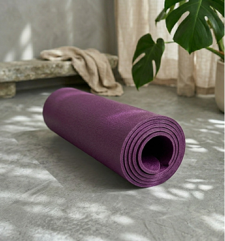 Tapis de yoga violet antidérapant Oléyoga 
