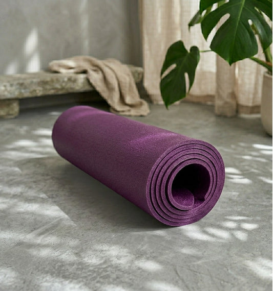 Tapis de yoga violet antidérapant Oléyoga 